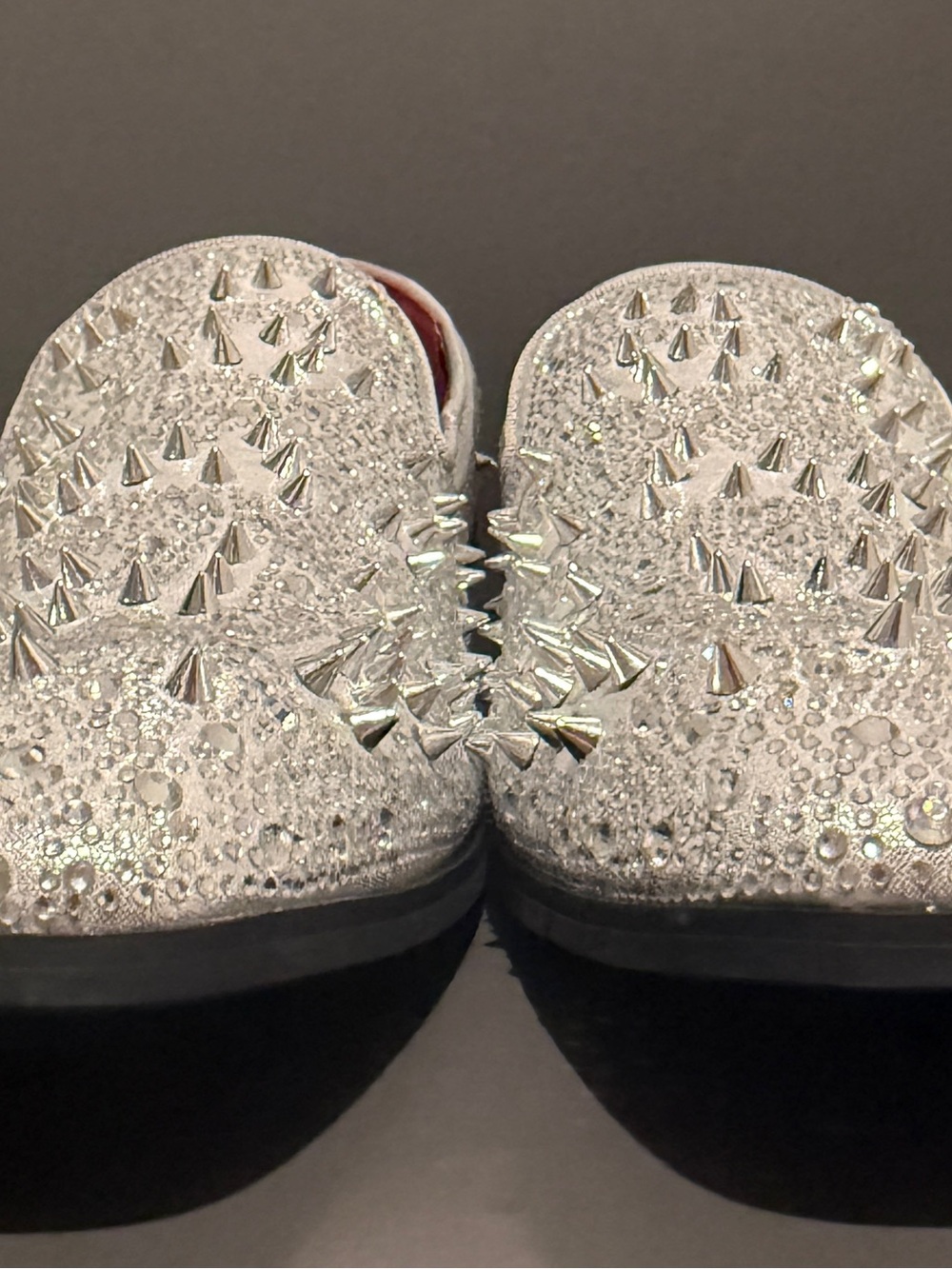 Enzo Romeo Men’s Rhinestone Studded Tuxedo Slip On Loafer Dress Shoes Size 9.5 - Picture 2 of 6
